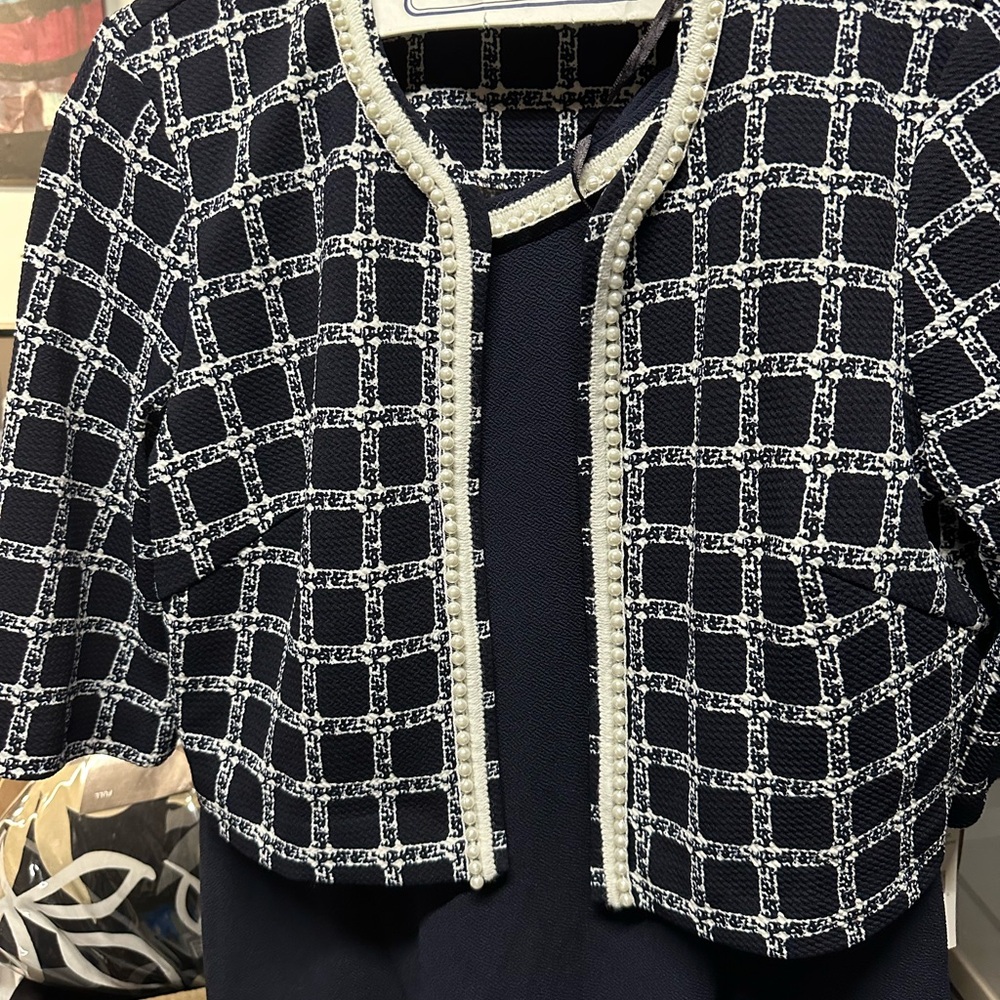 Elegant Black and White Women's Jacket